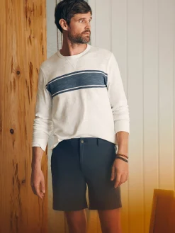 Shorts^Faherty Brand All Day Shorts (7" Inseam) - Dark Blue Nights