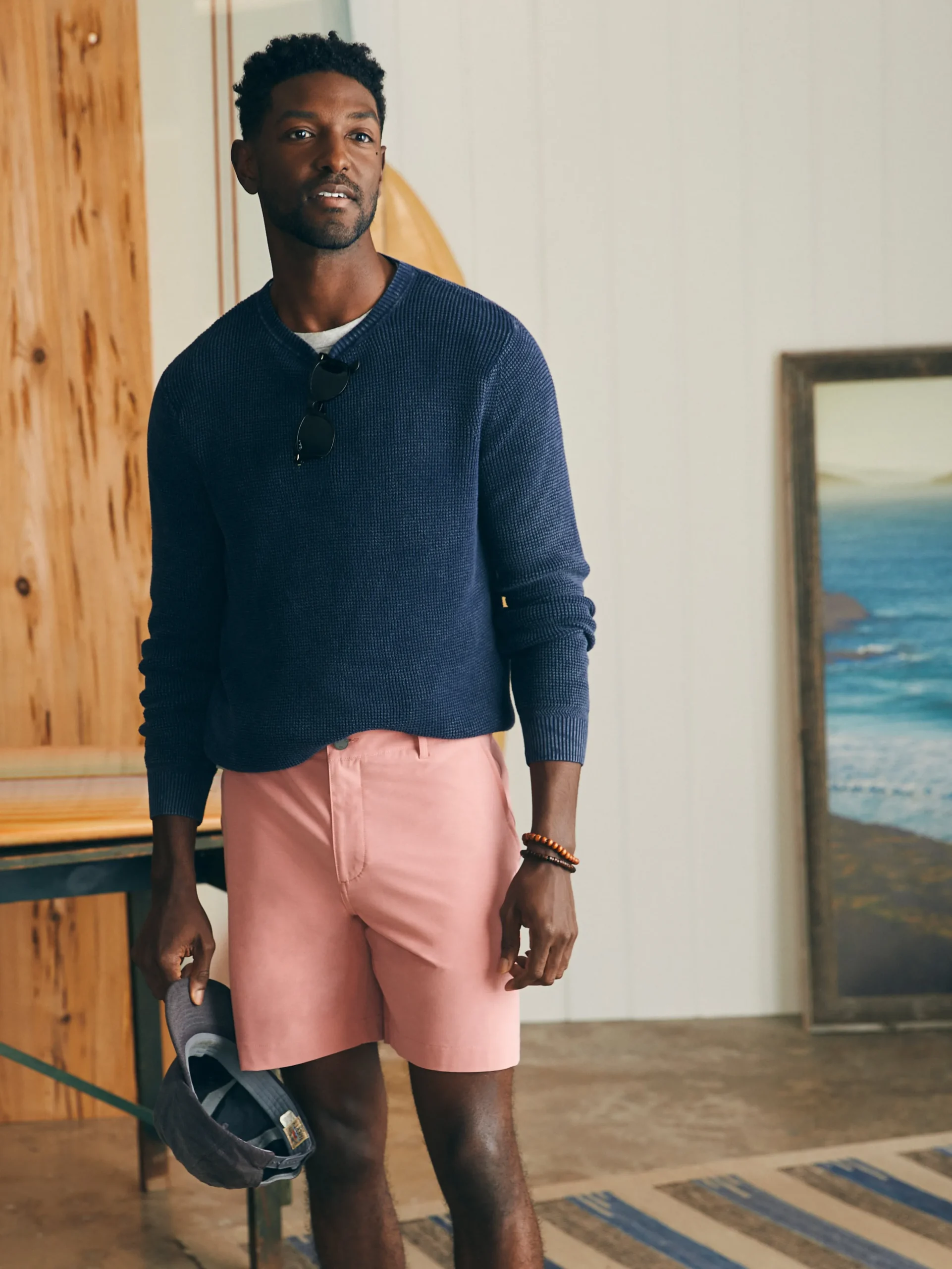 Shorts^Faherty Brand All Day Shorts (7" Inseam) - Faded Flag