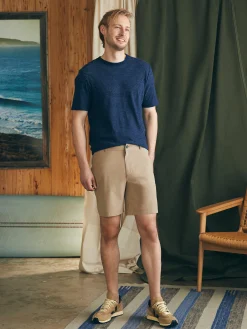 Shorts^Faherty Brand All Day Shorts (7" Inseam) - Khaki