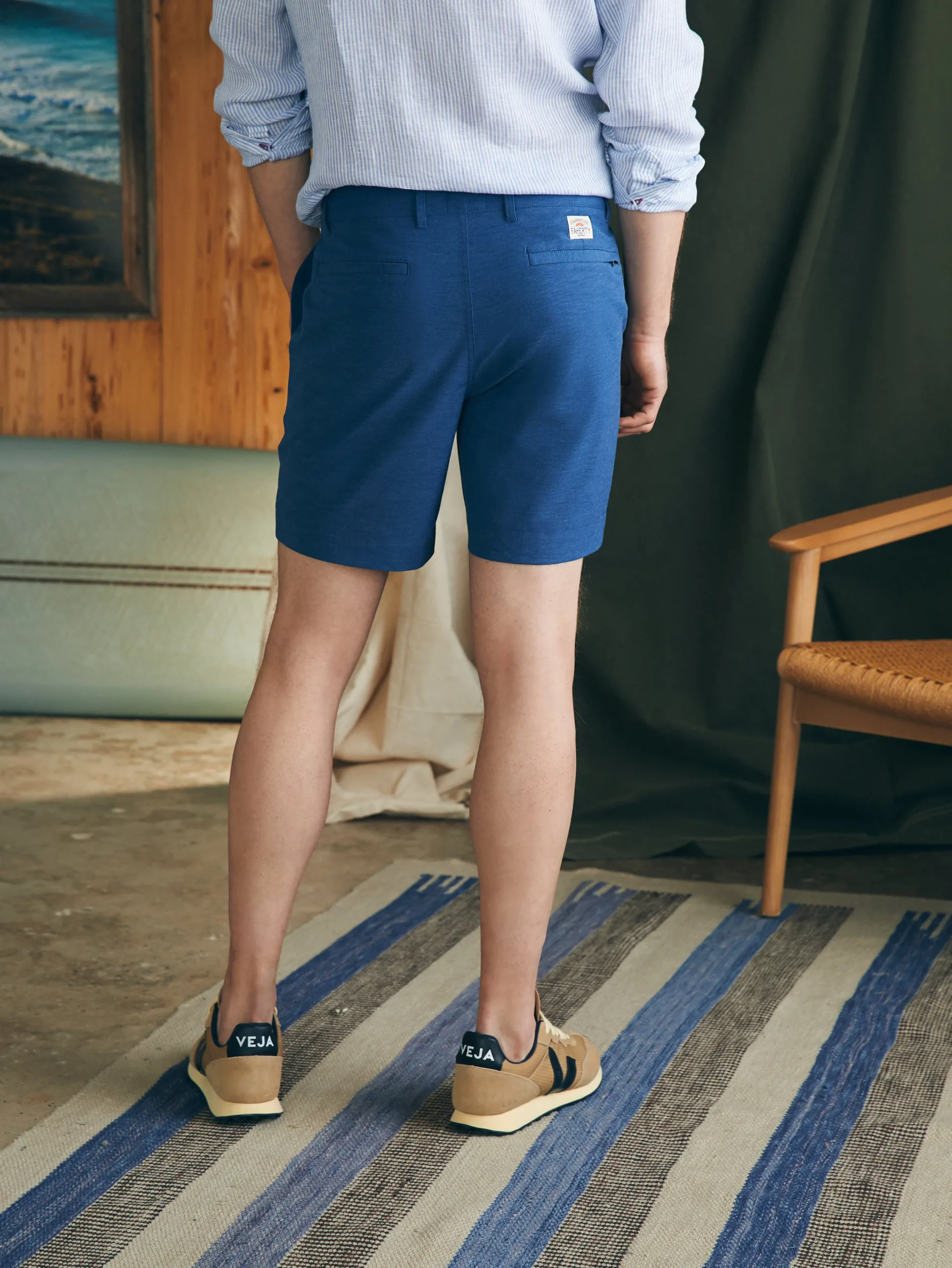 Shorts^Faherty Brand All Day Shorts (7" Inseam) - Navy