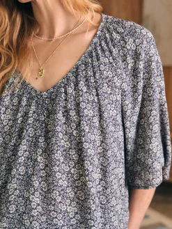 Shirts & Tops^Faherty Brand Amira Top - Navy Ditsy Floral