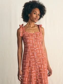 Dresses^Faherty Brand Anna Kahalekulu Kendall Dress - Red Naupaka