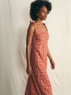 Dresses^Faherty Brand Anna Kahalekulu Kendall Dress - Red Naupaka