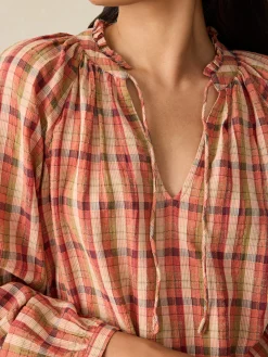 Shirts & Tops^Faherty Brand Annalise Top - Sunset Gingham