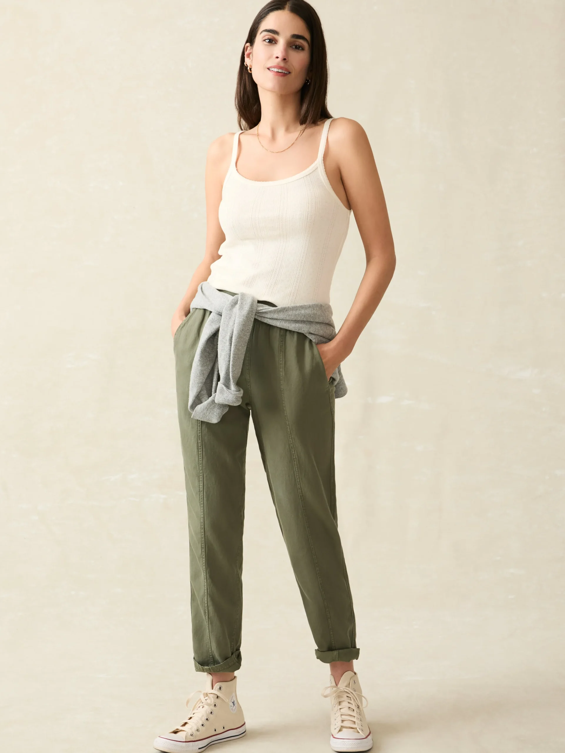 Pants^Faherty Brand Arlie Pant - Thyme