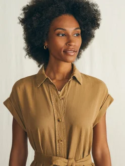 Dresses^Faherty Brand Arlie Shirtdress - Antique Bronze