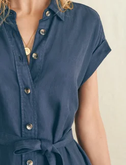 Dresses^Faherty Brand Arlie Shirtdress - Navy Blazer