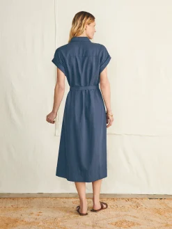 Dresses^Faherty Brand Arlie Shirtdress - Navy Blazer