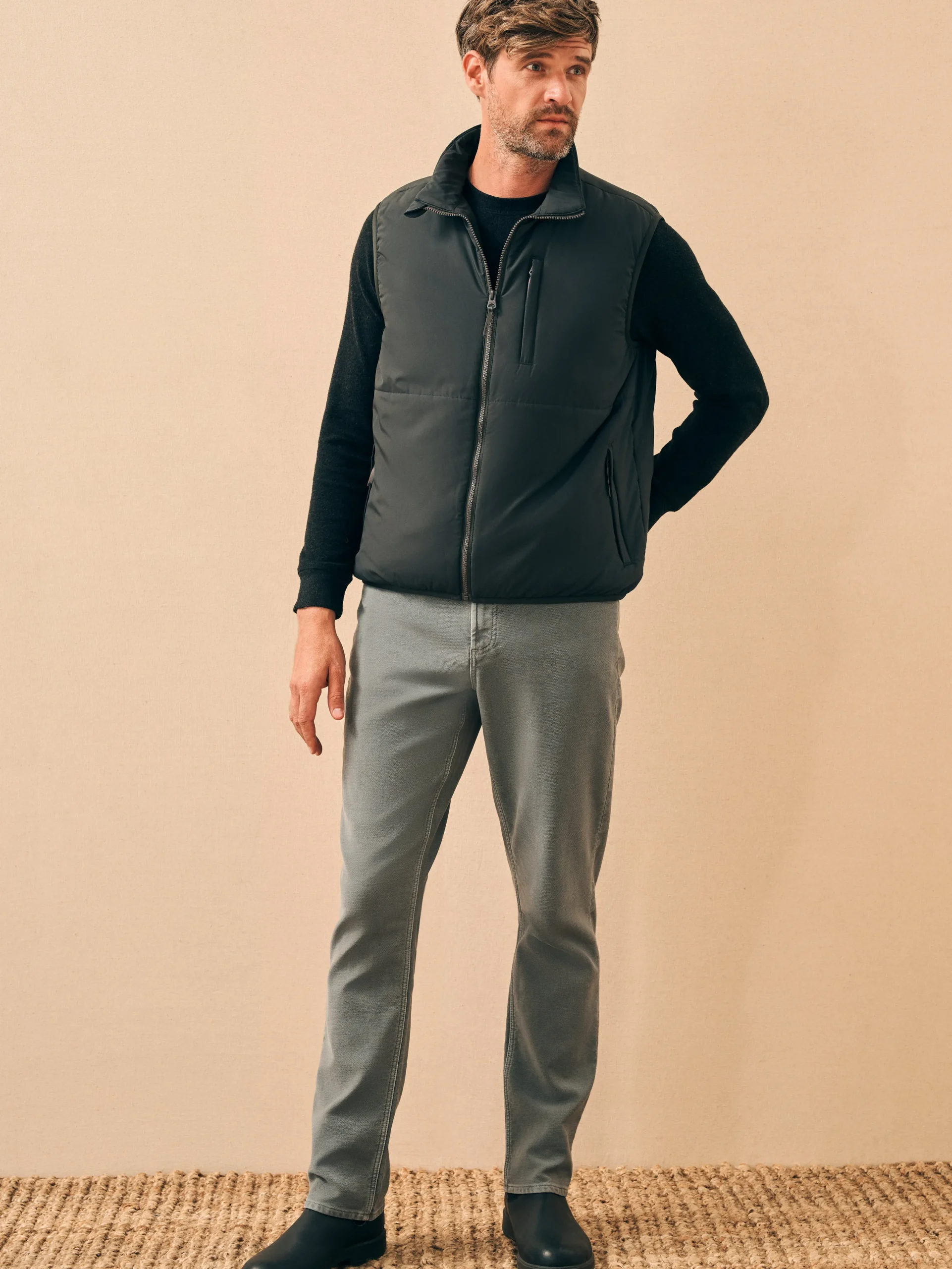 Jackets & Vests^Faherty Brand Atmosphere Vest - Mountain Black