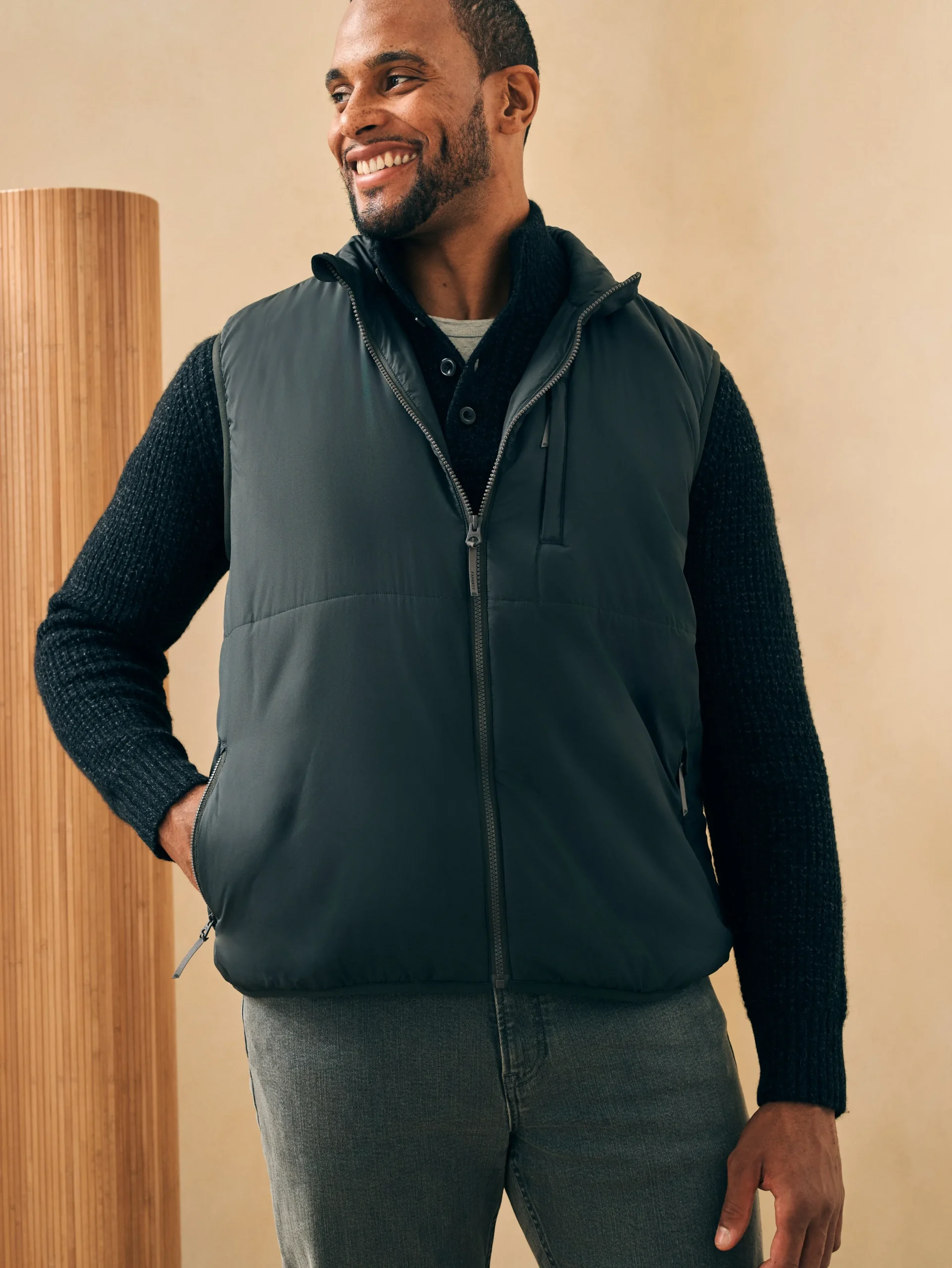 Jackets & Vests^Faherty Brand Atmosphere Vest - Mountain Black