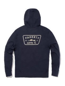 Hoodies & Sweatshirts^Faherty Brand Austin Slub Hoodie - Blue Nights