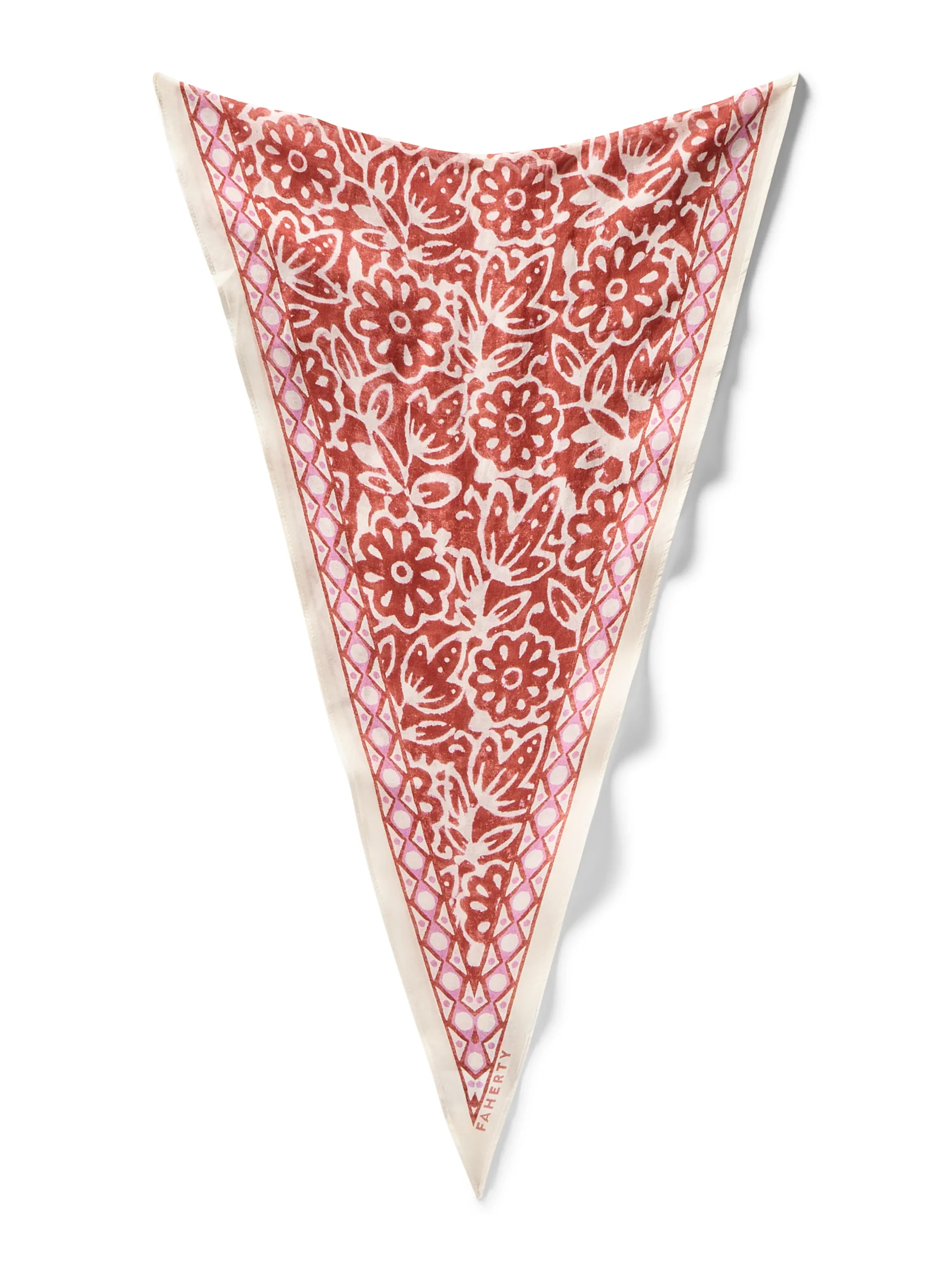 Scarves & Wraps^Faherty Brand Batik Diamond Bandana - Rosette