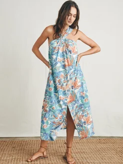 Dresses^Faherty Brand Bay Twist Dress - Paradise Blossom Floral