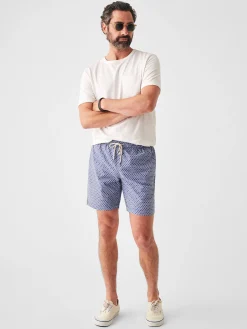 Swim^Faherty Brand Beacon Trunk (7" Inseam) - Fishscale Batik