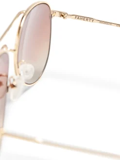 Swim|Sunglasses^Faherty Brand Byron Sunglasses - Gold