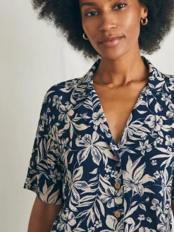 Shirts & Tops^Faherty Brand Cabana Camp Shirt - Navy Canopy Floral