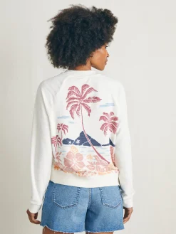 Hoodies & Sweatshirts^Faherty Brand Cabana Towel Terry Crew - Scenic Volcanic Island