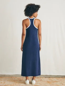 Dresses^Faherty Brand Cabana Towel Terry Dress - Navy Blazer