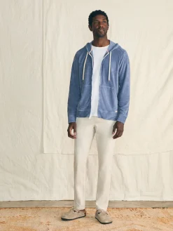 Hoodies & Sweatshirts^Faherty Brand Cabana Towel Terry Zip Hoodie - Stormy Sky