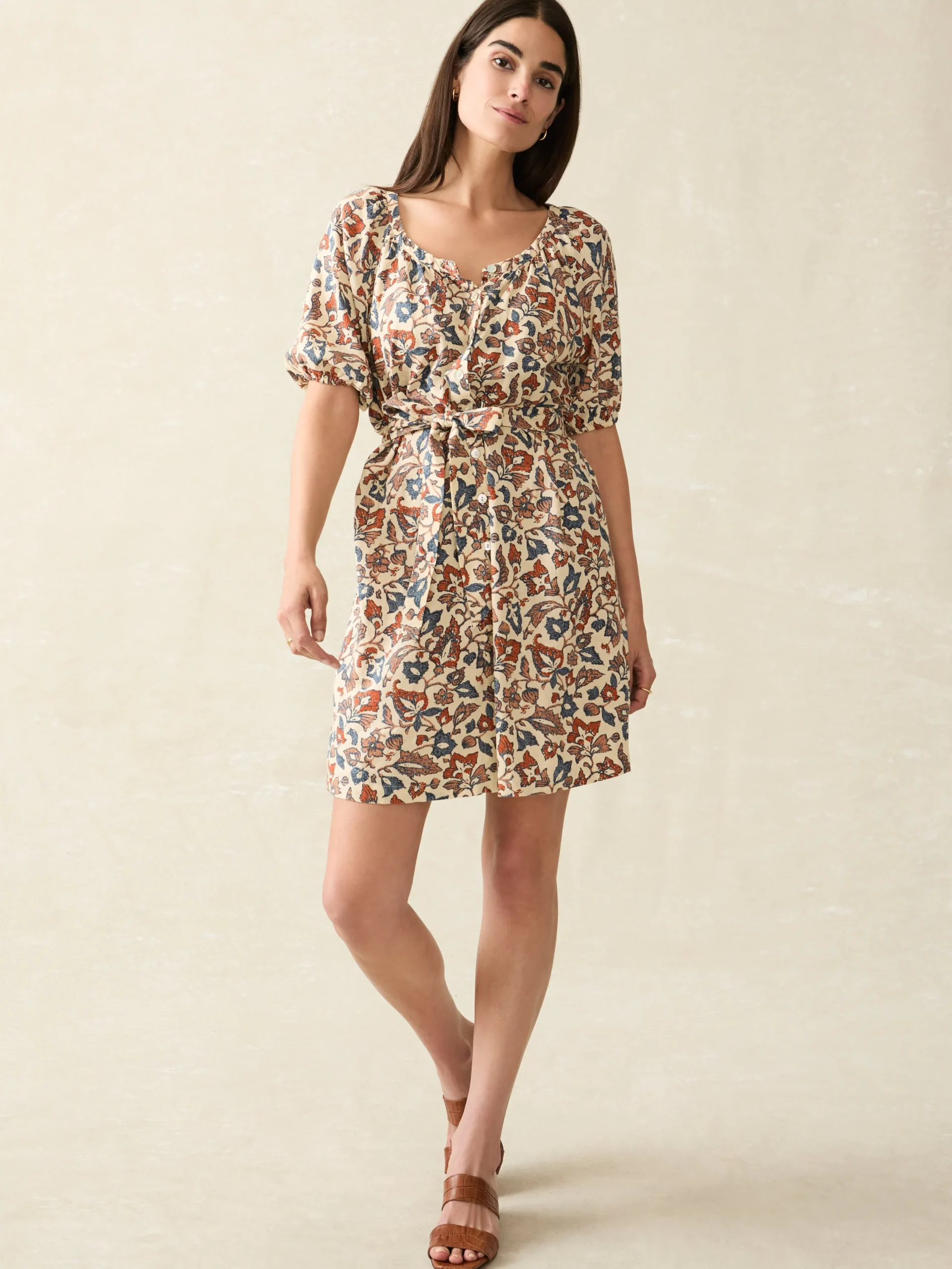 Dresses^Faherty Brand Carmel Mini Dress - Ginger Maplewood Floral