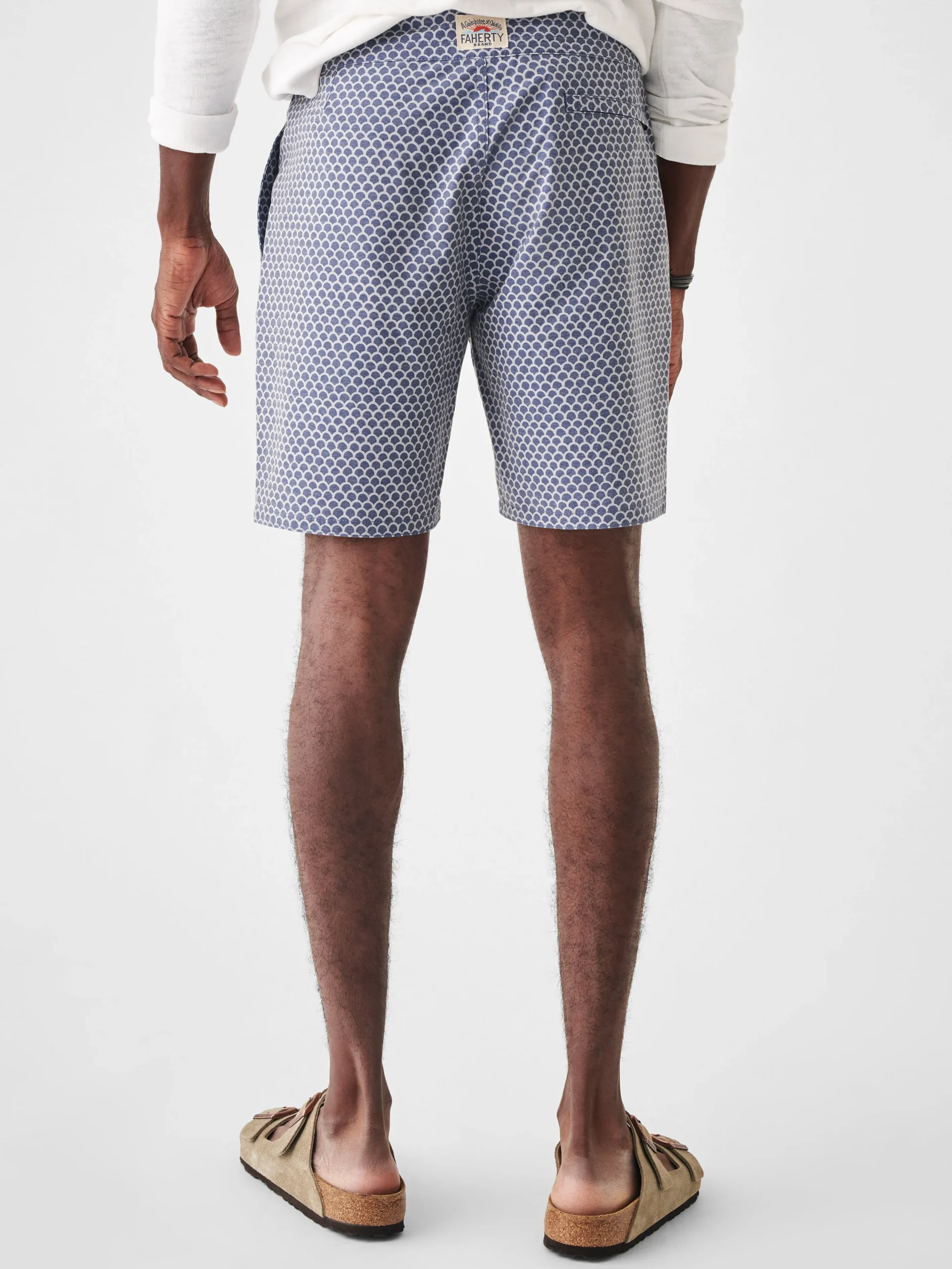 Swim^Faherty Brand Classic Boardshort (7" Inseam) - Fishscale Batik