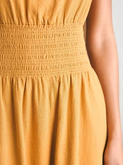 Dresses^Faherty Brand Coast To Coast Midi Dress - Honey Mustard