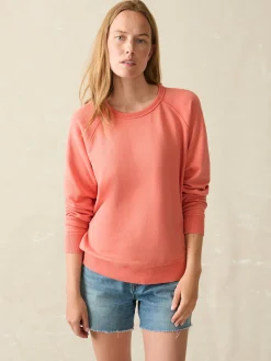Hoodies & Sweatshirts^Faherty Brand Coastal Cloud Crew - Hot Coral