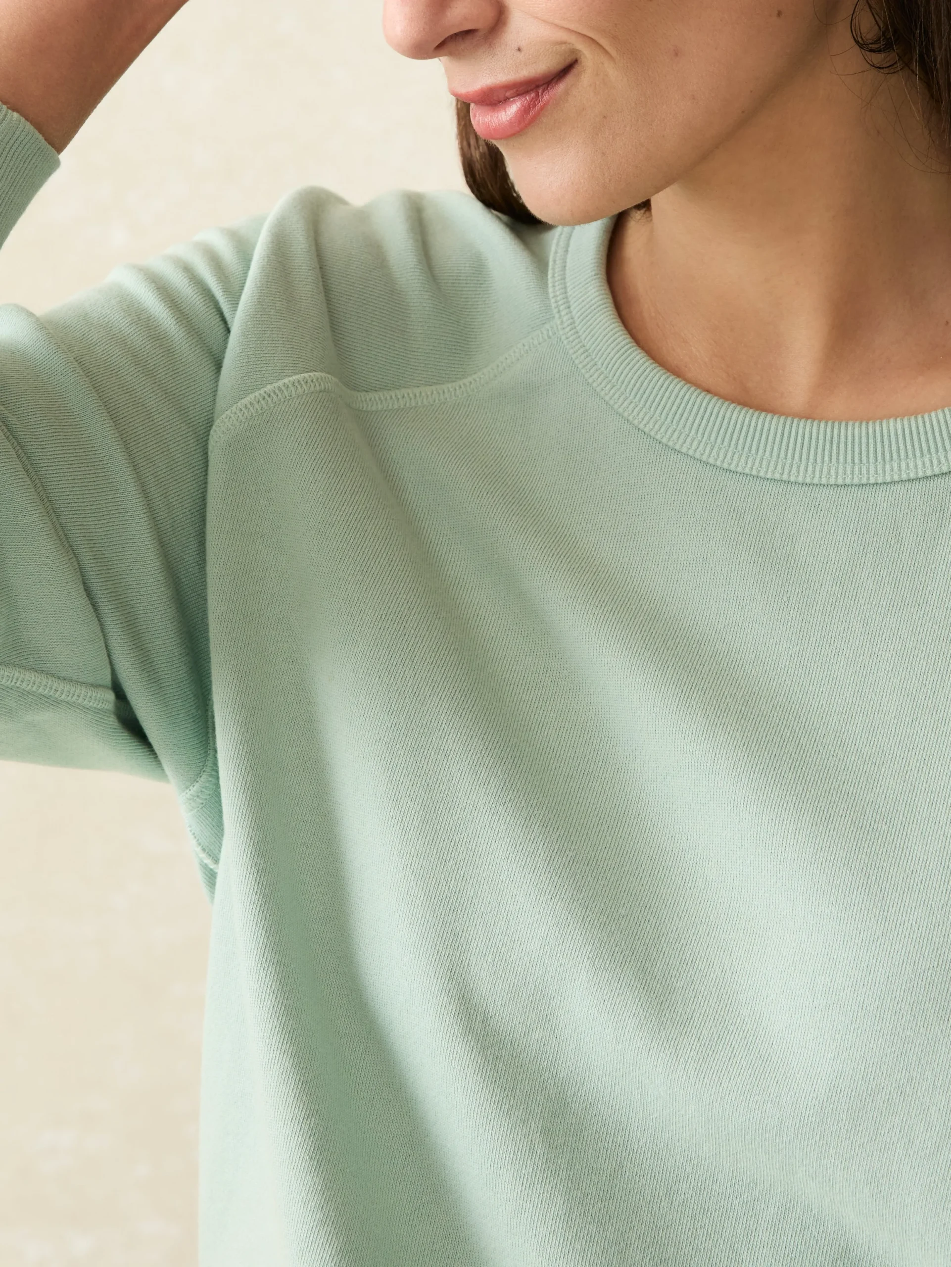 Hoodies & Sweatshirts^Faherty Brand Coastal Cloud Crew - Jadeite