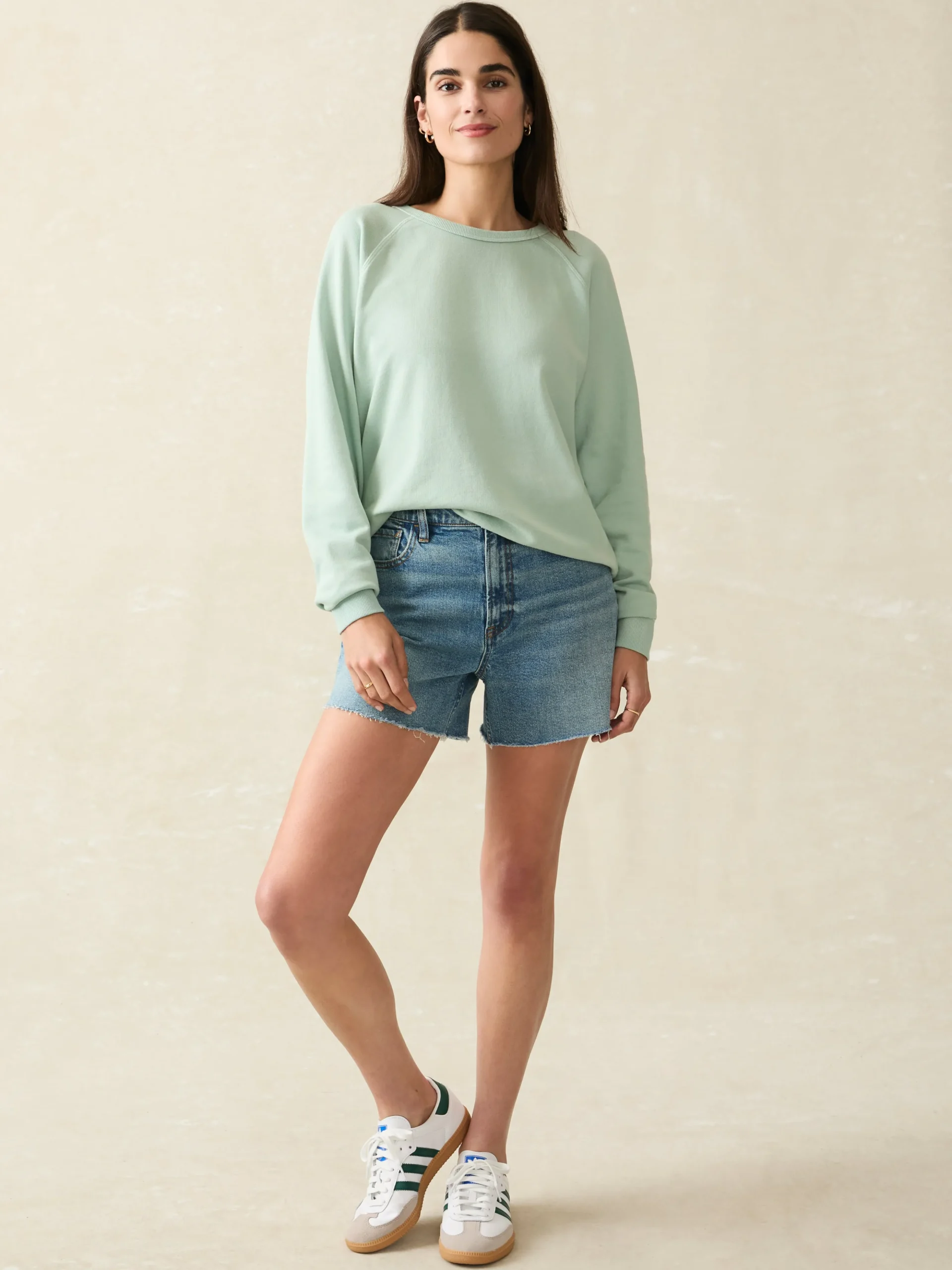 Hoodies & Sweatshirts^Faherty Brand Coastal Cloud Crew - Jadeite