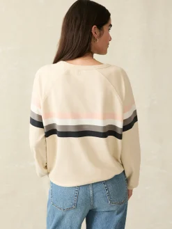Hoodies & Sweatshirts^Faherty Brand Coastal Cloud Crew - Sandbar Stripe