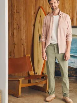Pants^Faherty Brand Coastline Stretch Chino (32" Inseam) - Mountain Olive