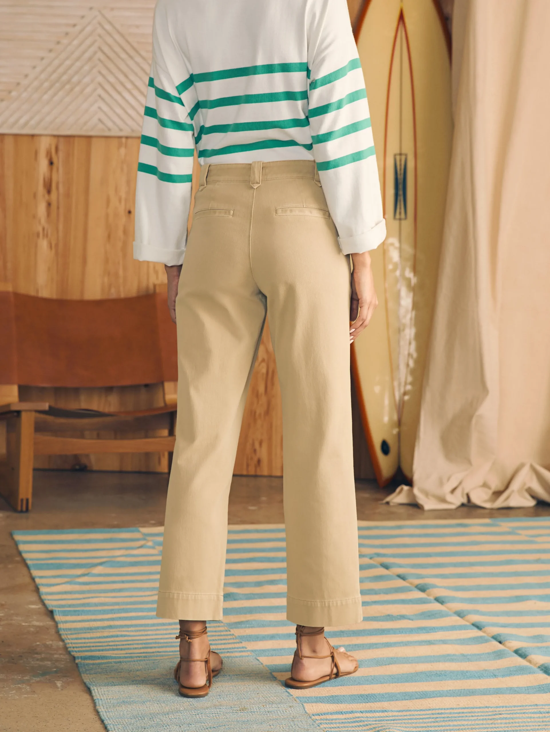 Pants^Faherty Brand Coastline Stretch Chino - Khaki