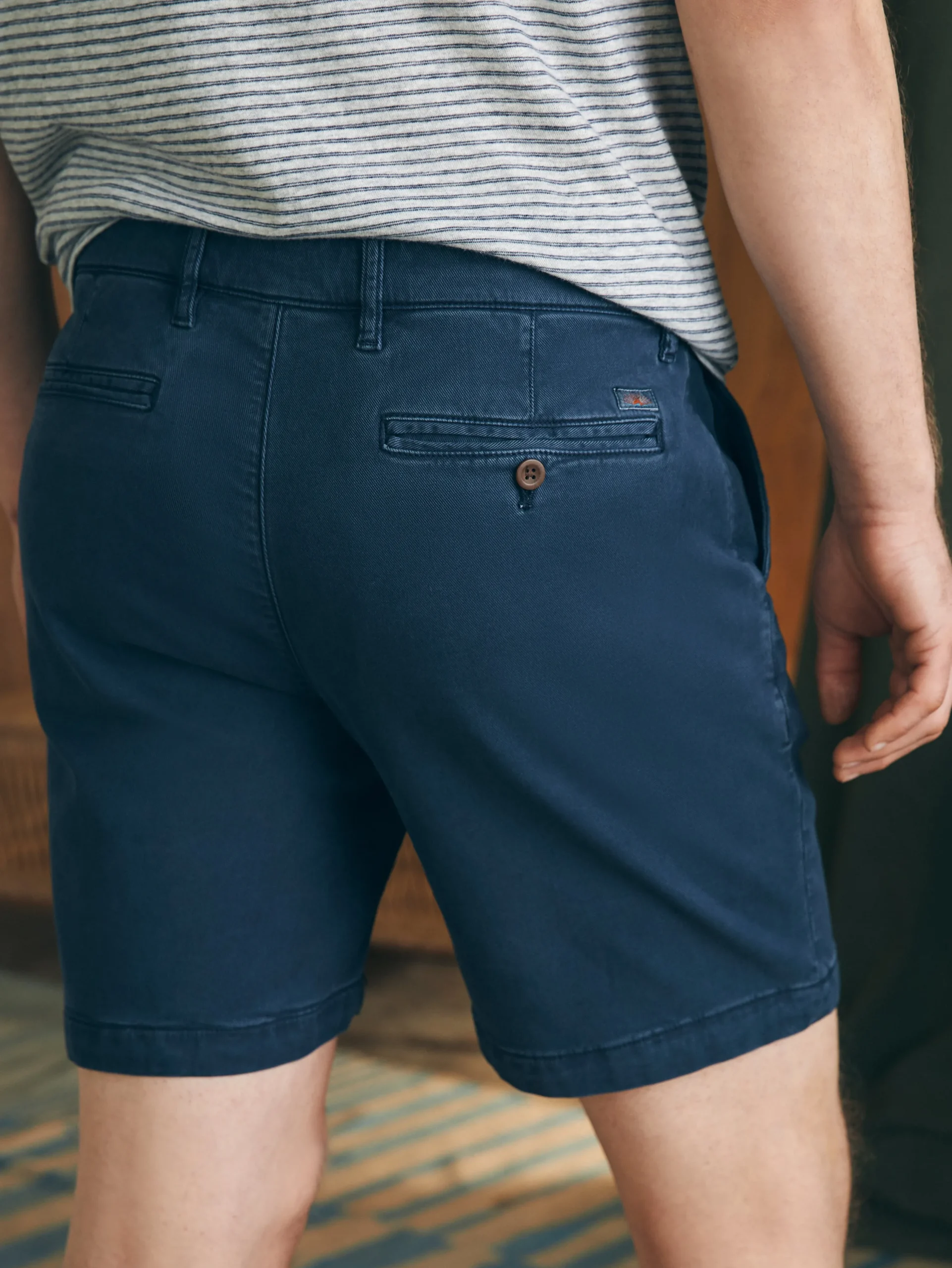 Shorts^Faherty Brand Coastline Stretch Chino Short (8" Inseam) - Blue Nights