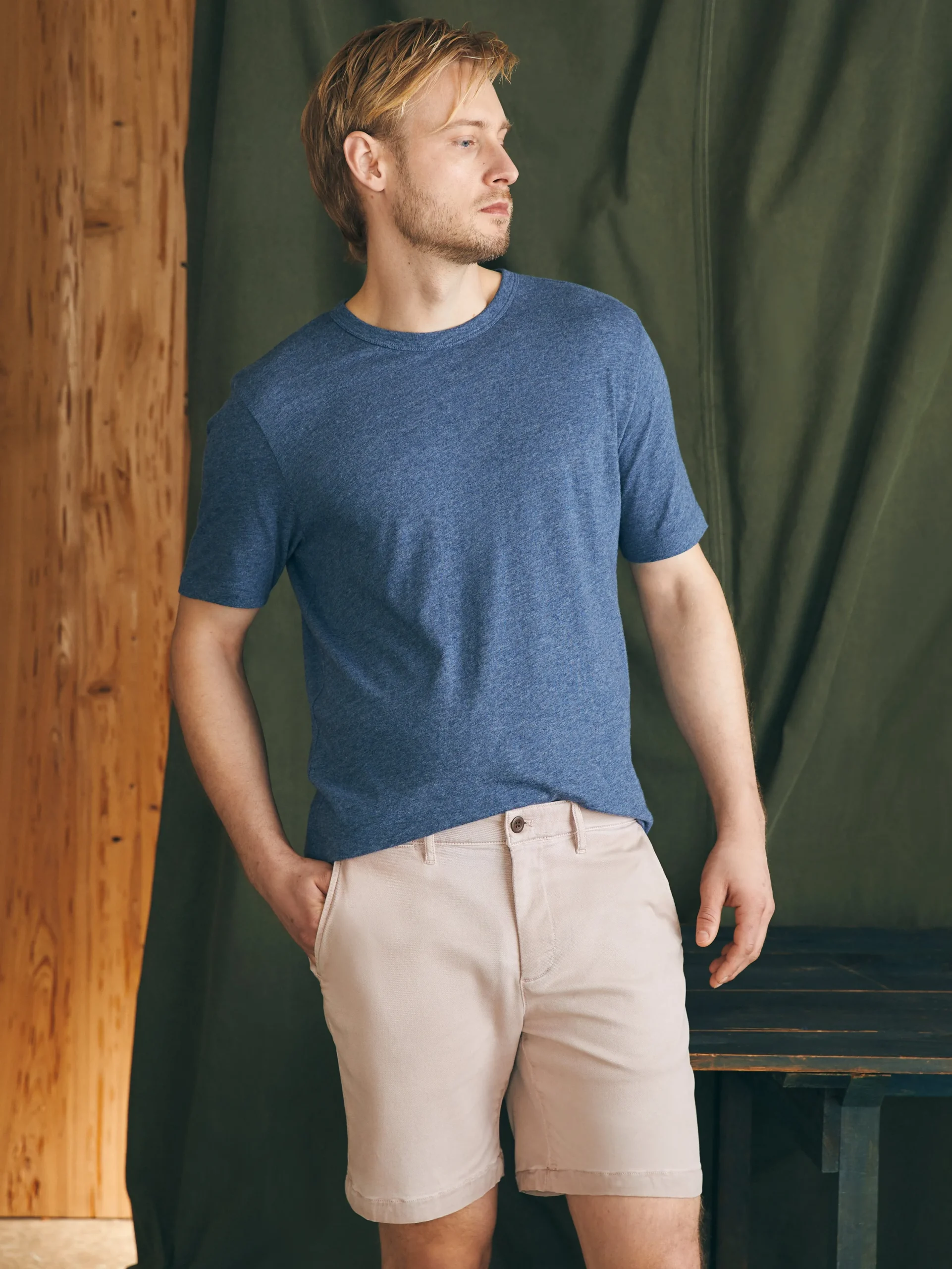 Shorts^Faherty Brand Coastline Stretch Chino Short (8" Inseam) - Spring Quartz