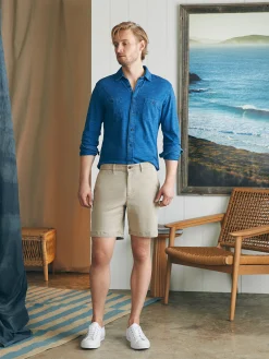 Shorts^Faherty Brand Coastline Stretch Chino Short (8" Inseam) - Utility Khaki
