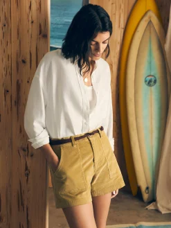 Shorts & Skirts^Faherty Brand Cord Patch Pocket Short - Fennel Seed