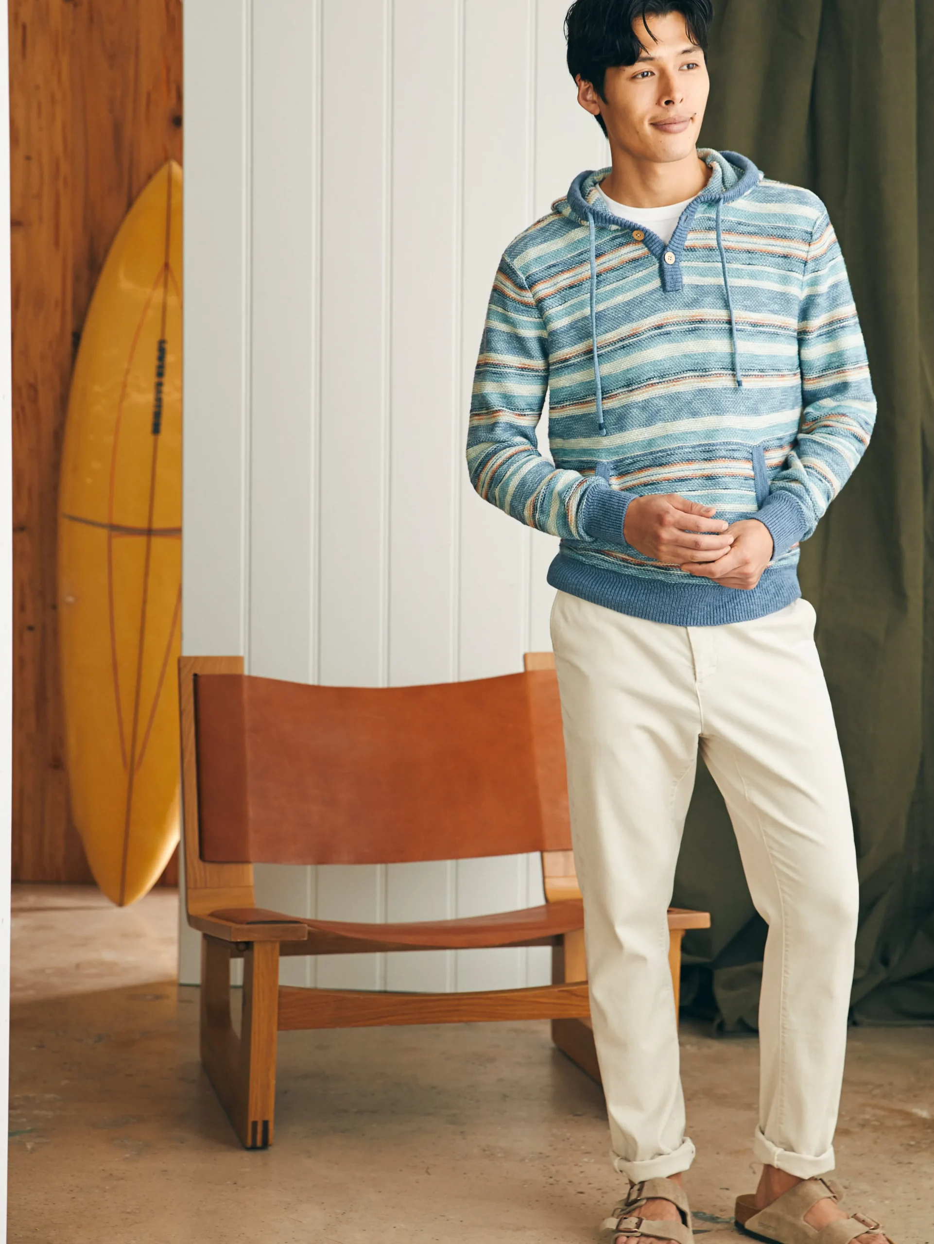 Sweaters|Hoodies & Sweatshirts^Faherty Brand Cove Sweater Hoodie - Sunset Star Serape