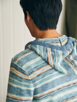 Sweaters|Hoodies & Sweatshirts^Faherty Brand Cove Sweater Hoodie - Sunset Star Serape