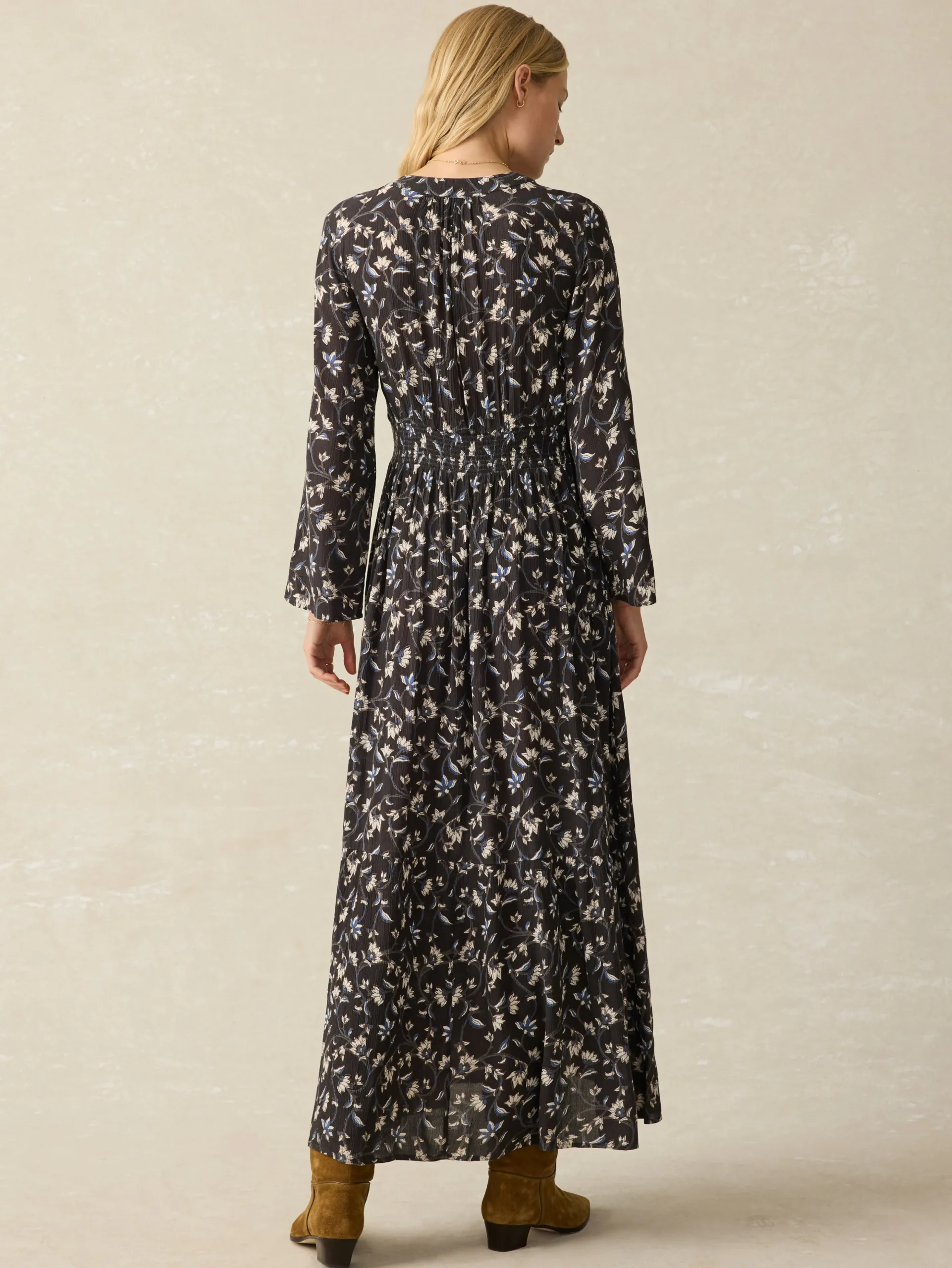 Dresses^Faherty Brand Dakota Dress - Blue Jasmine Floral