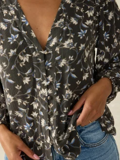 Shirts & Tops^Faherty Brand Dakota Top - Blue Jasmine Floral