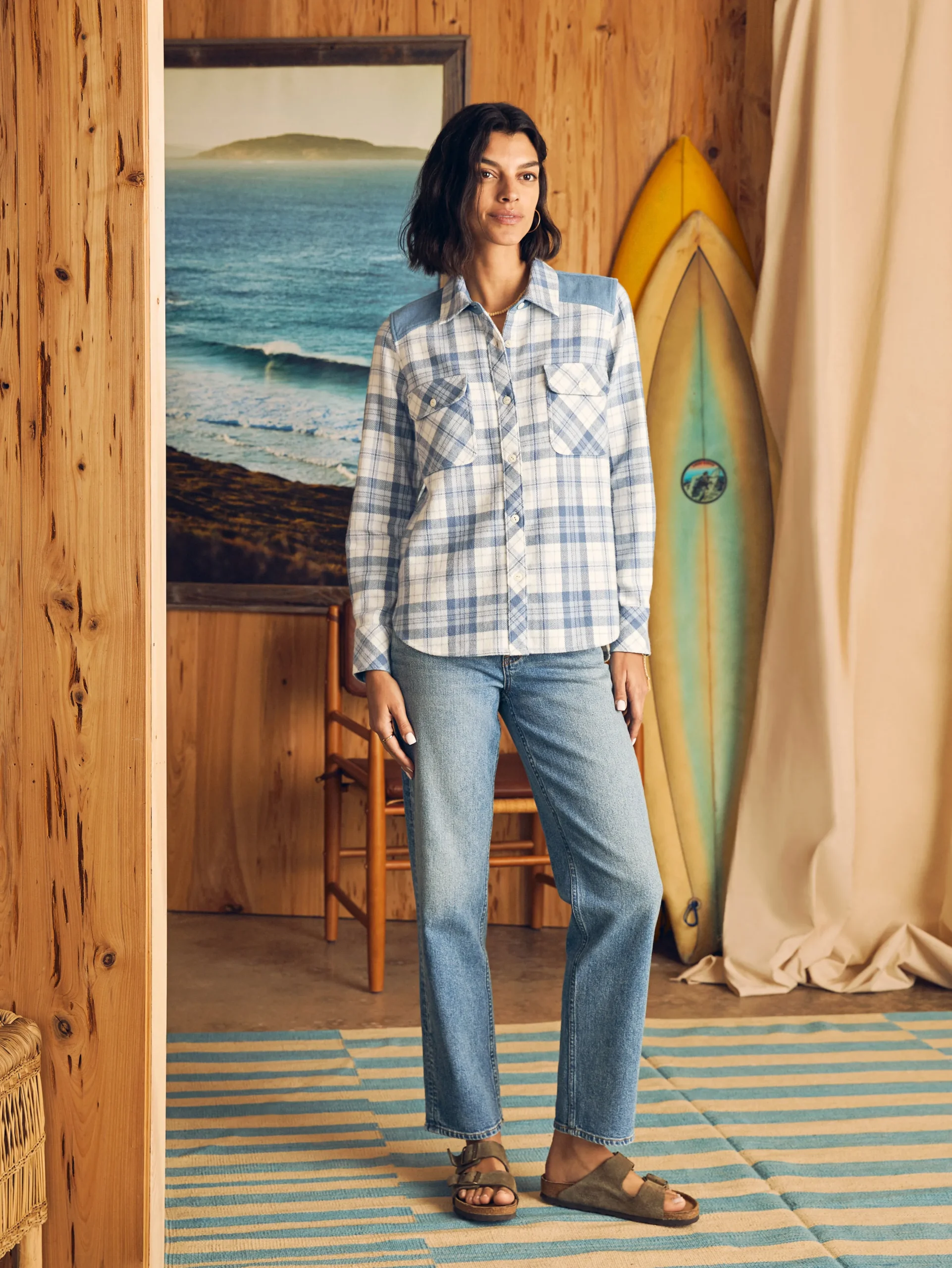 Shirts & Tops^Faherty Brand Daly Shirt - Misty Plaid
