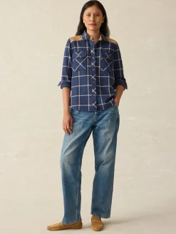 Shirts & Tops^Faherty Brand Daly Shirt - Navy Olivia Plaid