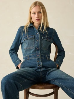 Dresses^Faherty Brand Denim Michelle Jumpsuit - Night Lagoon Wash