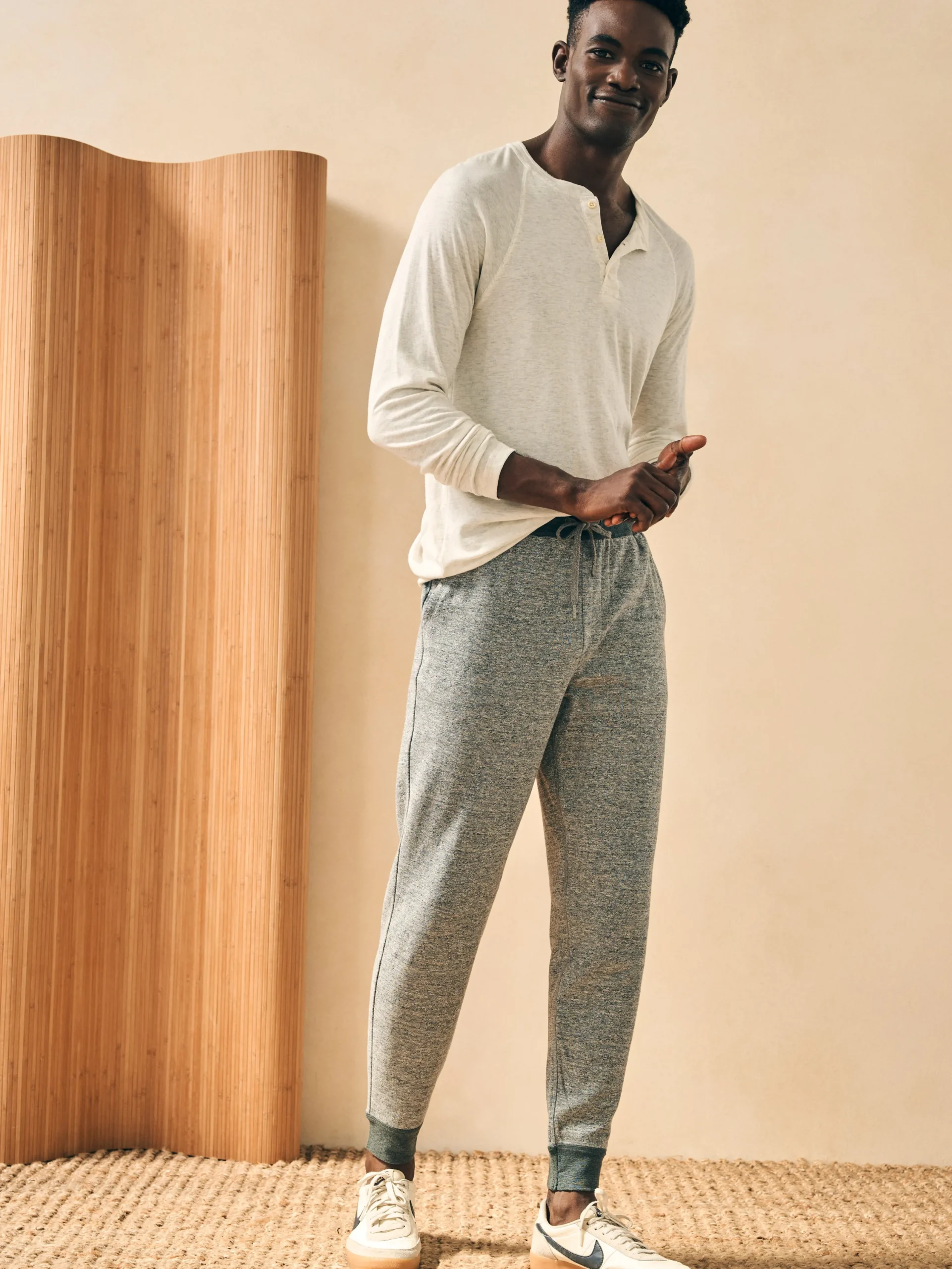 Pants|Lounge^Faherty Brand Double Knit Sweatpant - Light Carbon Heather