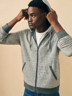 Hoodies & Sweatshirts^Faherty Brand Double Knit Zip Hoodie - Light Carbon Heather