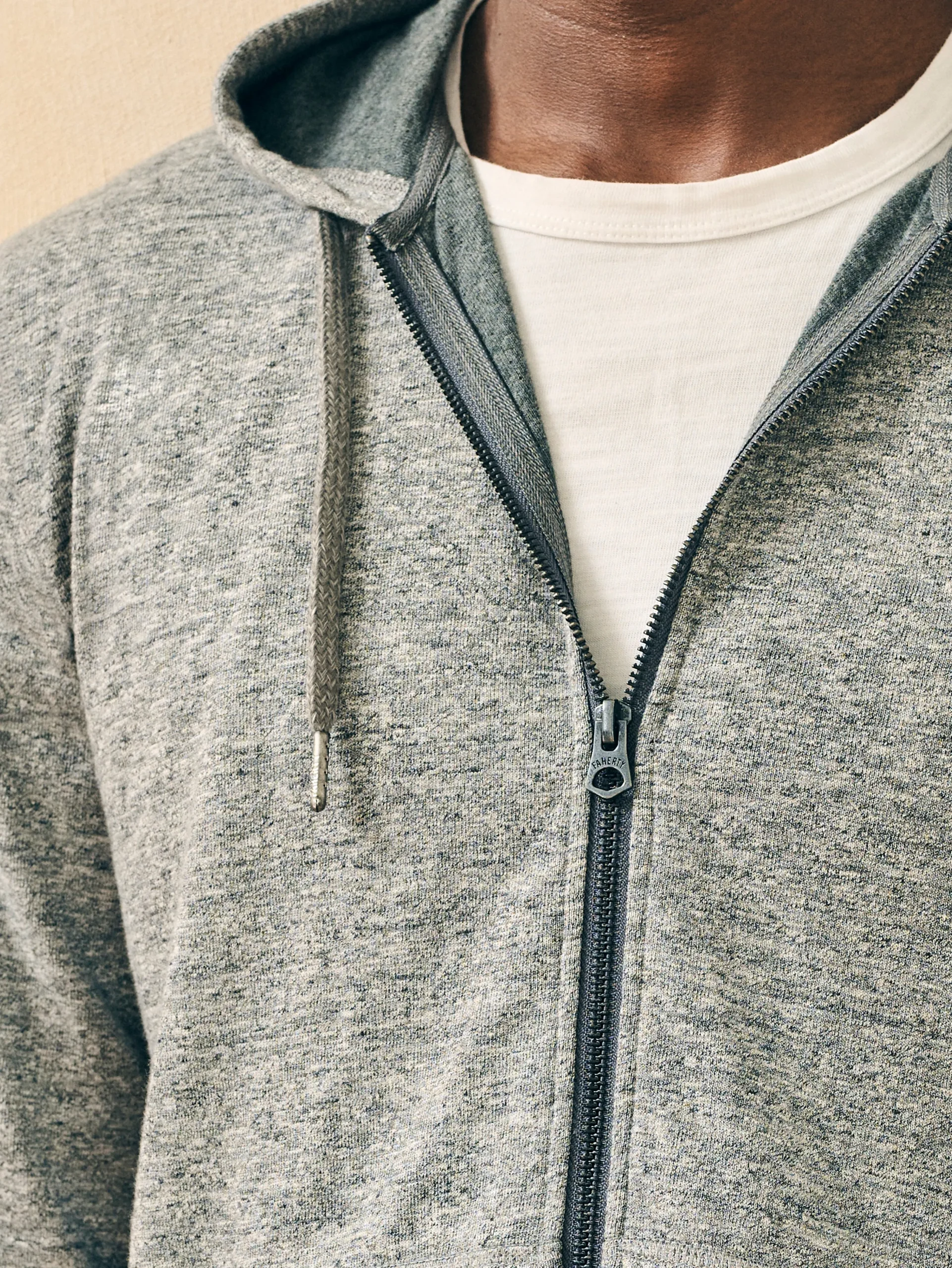 Hoodies & Sweatshirts^Faherty Brand Double Knit Zip Hoodie - Light Carbon Heather