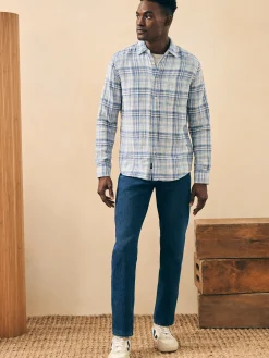 Shirts^Faherty Brand Doublecloth Shirt - Ocean Glacier Plaid