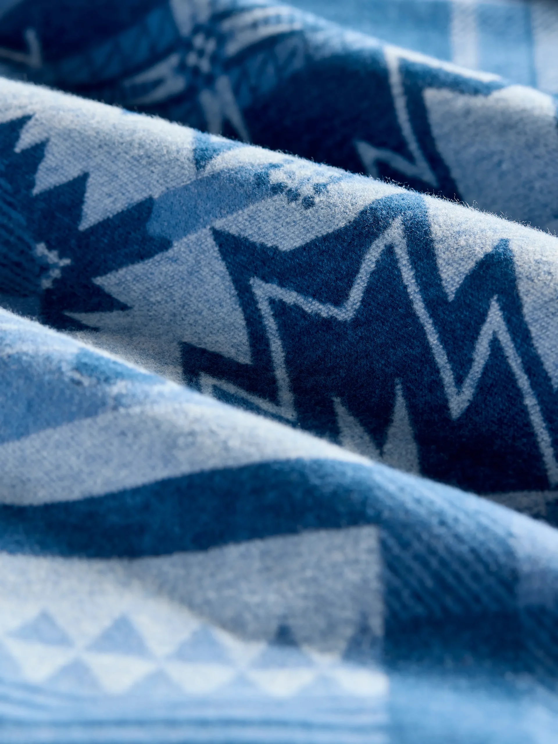 Home & More|Home & More^Faherty Brand Doug Good Feather Adirondack Blanket - Indigo Lakes