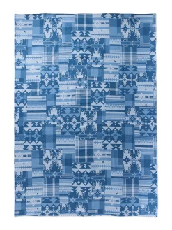 Home & More|Home & More^Faherty Brand Doug Good Feather Adirondack Blanket - Indigo Lakes