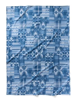 Home & More|Home & More^Faherty Brand Doug Good Feather Adirondack Blanket - Indigo Lakes